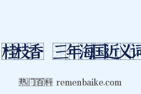 桂枝香·三年海国近义词是什么意思的图片